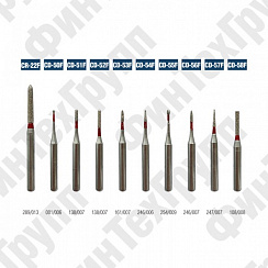 Алмазные боры CR-22F, CD-50F CD-58F нумерация идентична борам MANI 